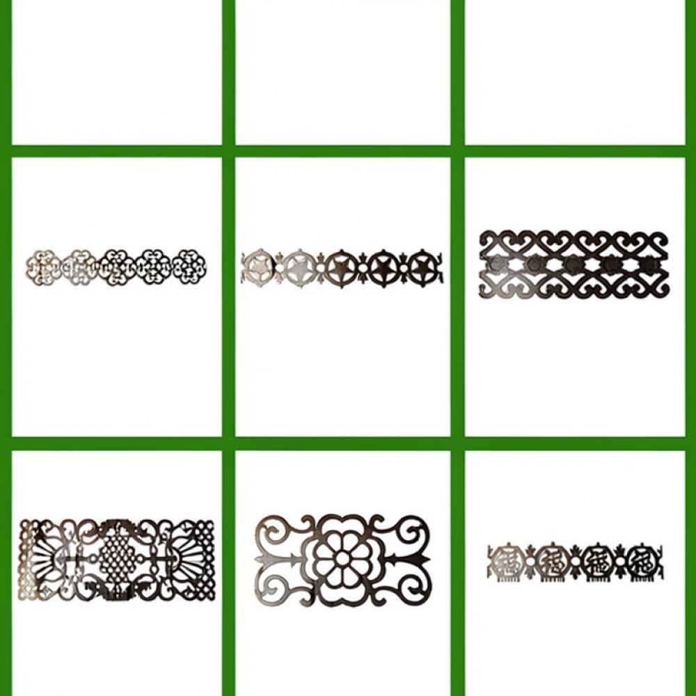 Home Improvement Fence - Ornamento Decorativo de Cerca Metálica, Peça