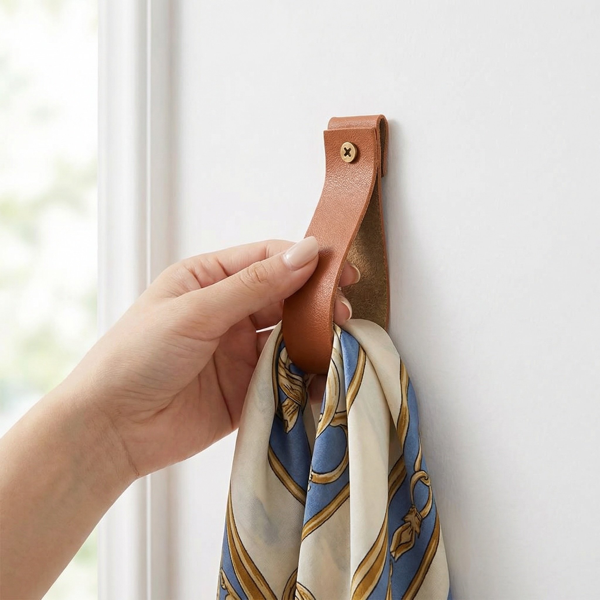 Curtain Rods - 6 ganchos de parede em PU,