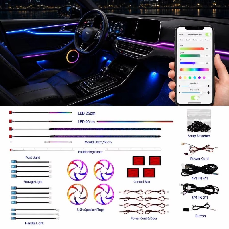 Kit de Iluminação Ambiente Aut - Door Handle avaliação e preço