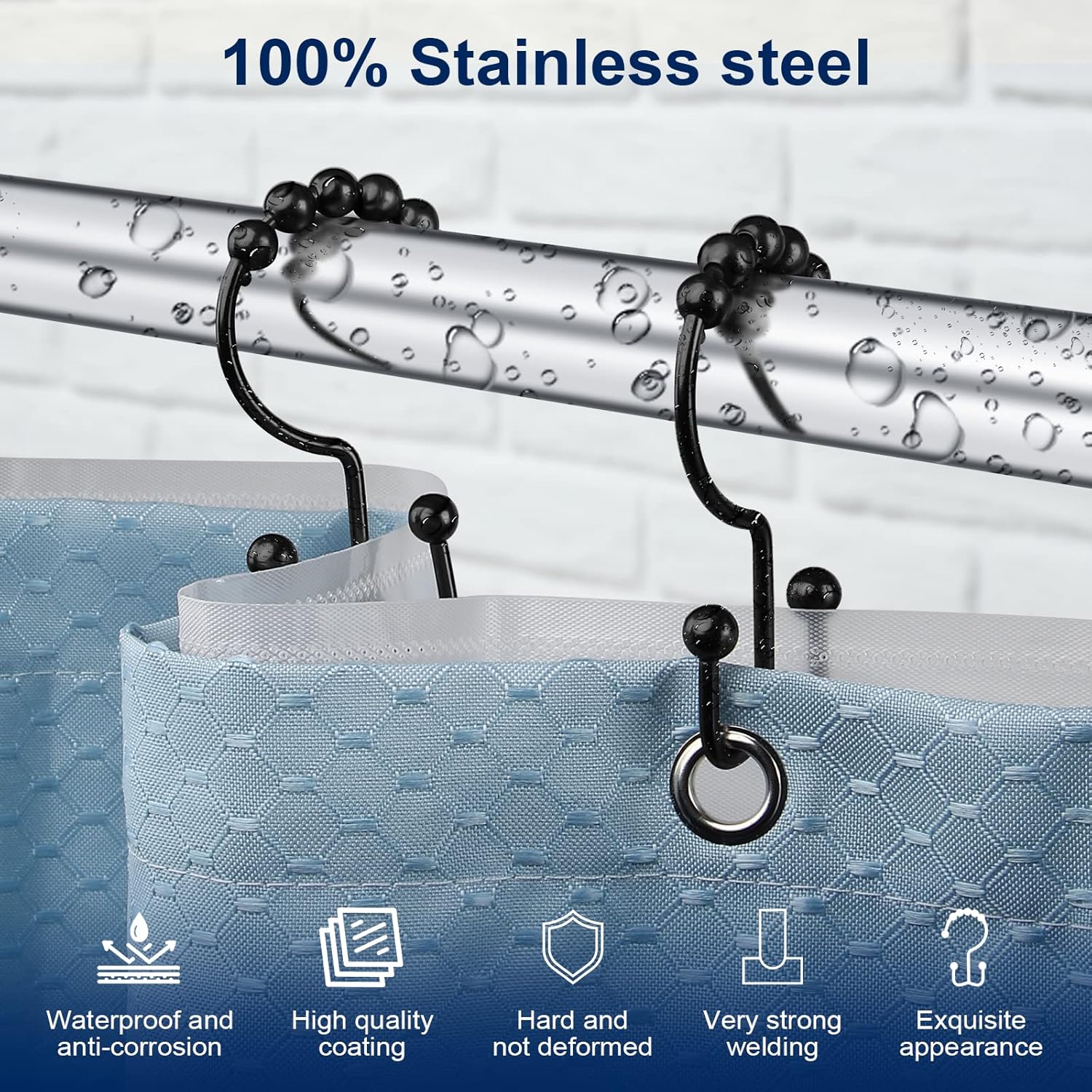 Gancho para Cortina de Chuveir - Curtain Rods avaliação e preço