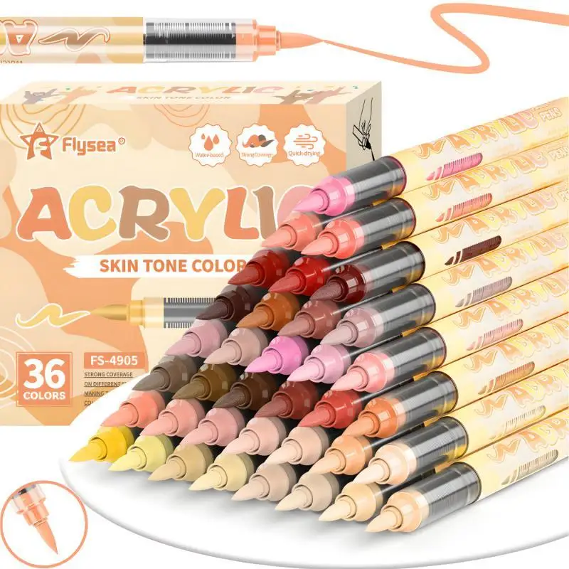 Canetas de tinta acrílica com  - Paint Brush avaliação e preço