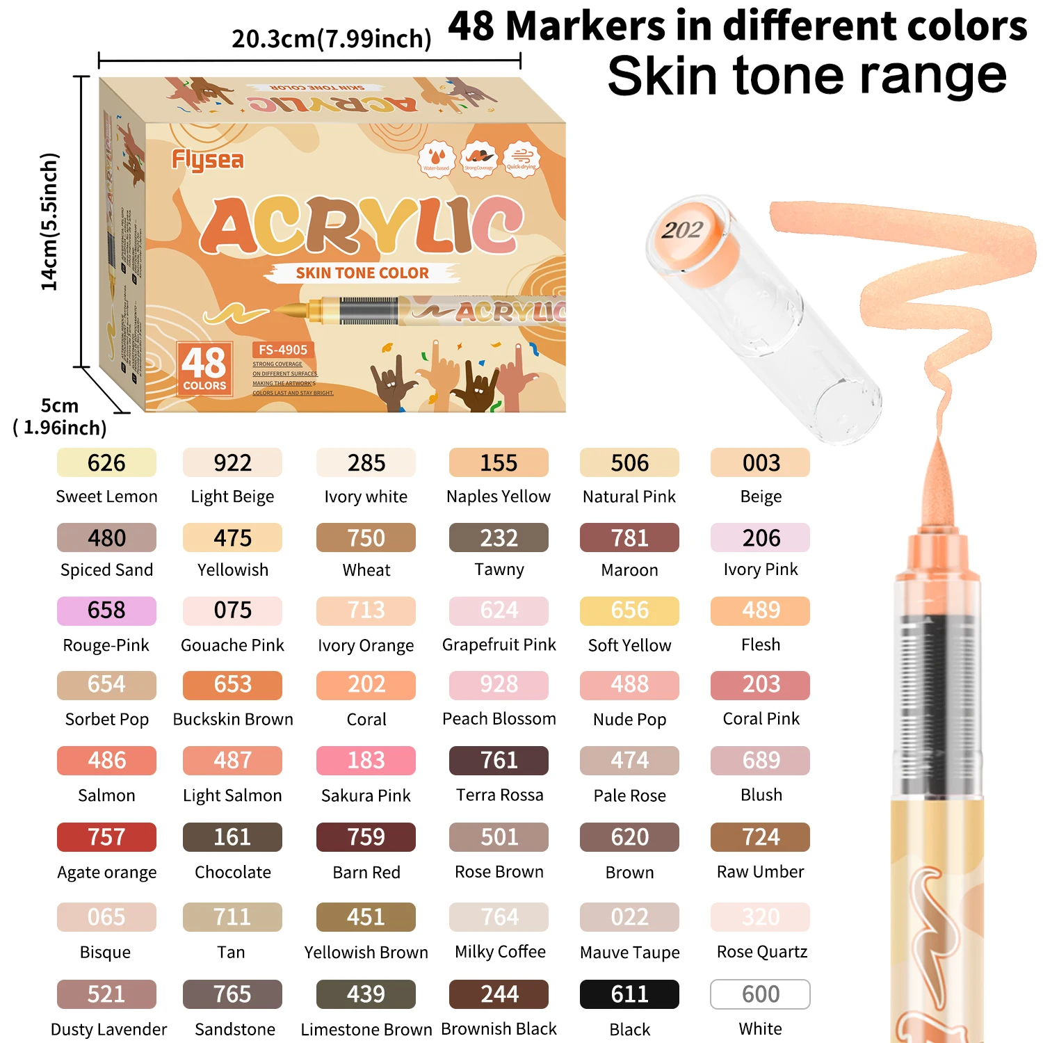 Canetas de tinta acrílica com  - Paint Brush avaliação e preço