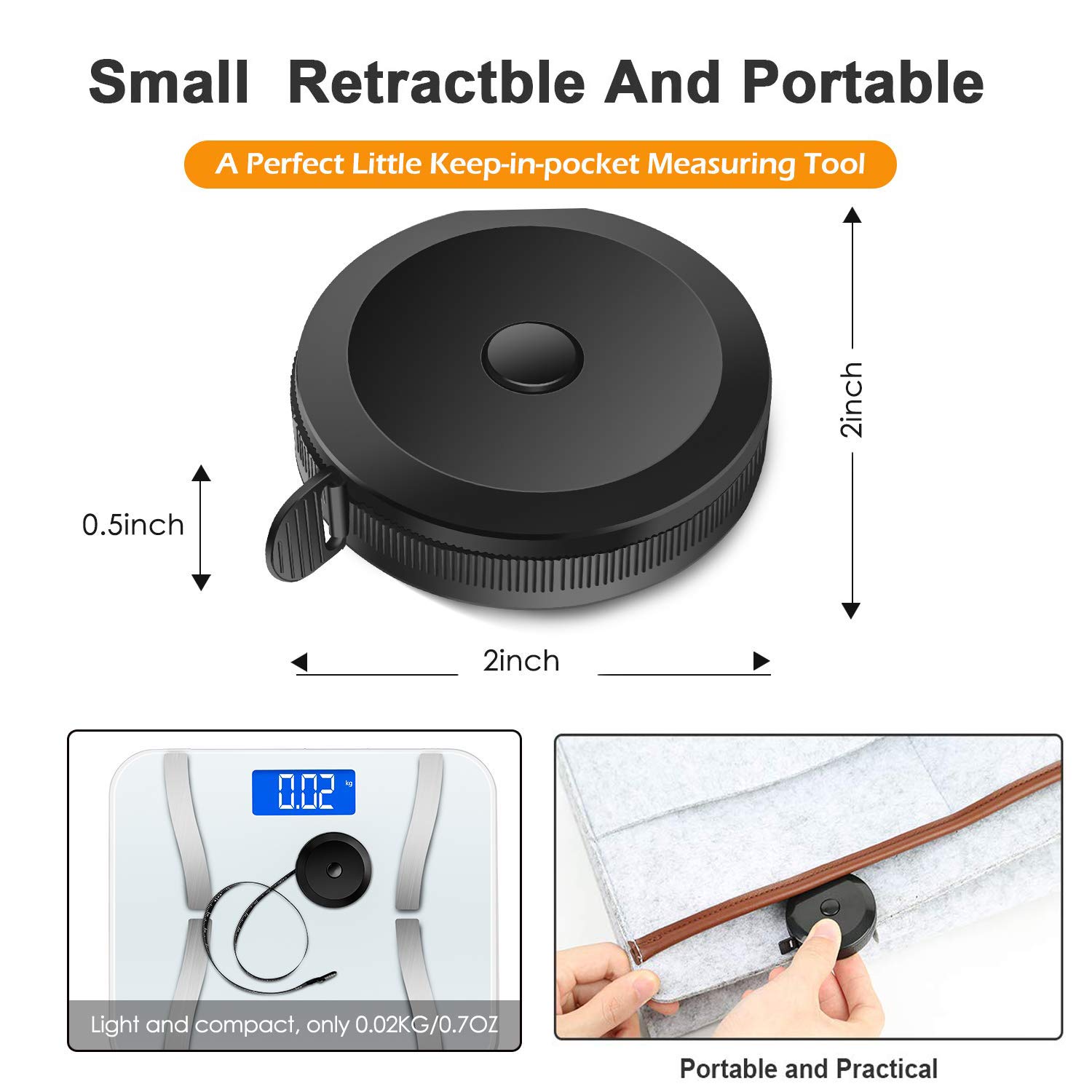 Fita Métrica Mini de 150cm, Ré - Tape Measure avaliação e preço