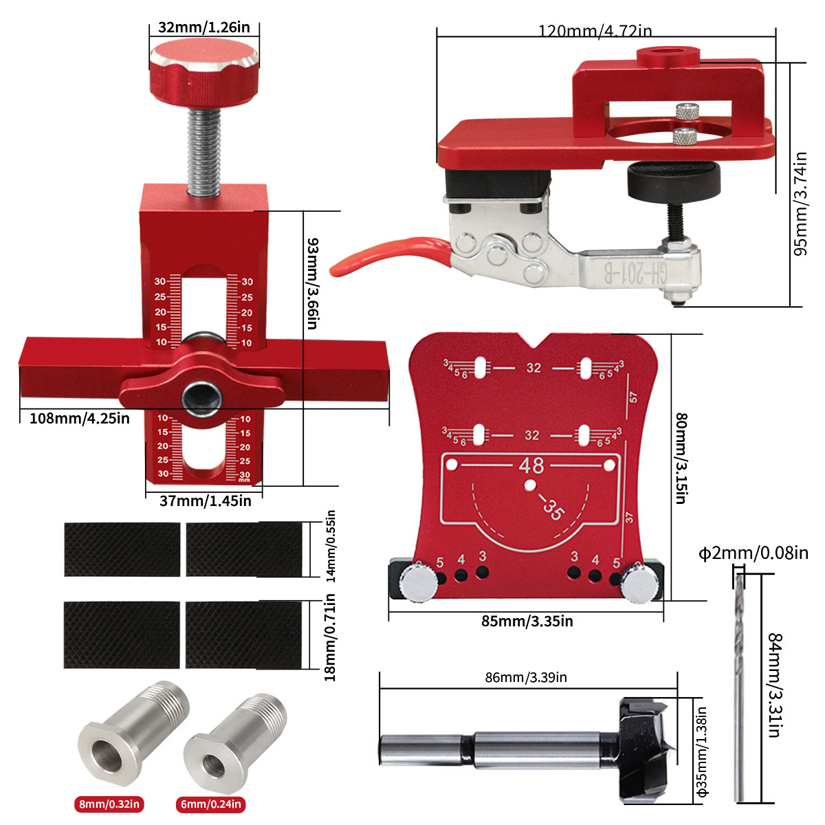 Kit de instalação de dobradiça - Cabinet Hinges avaliação e preço