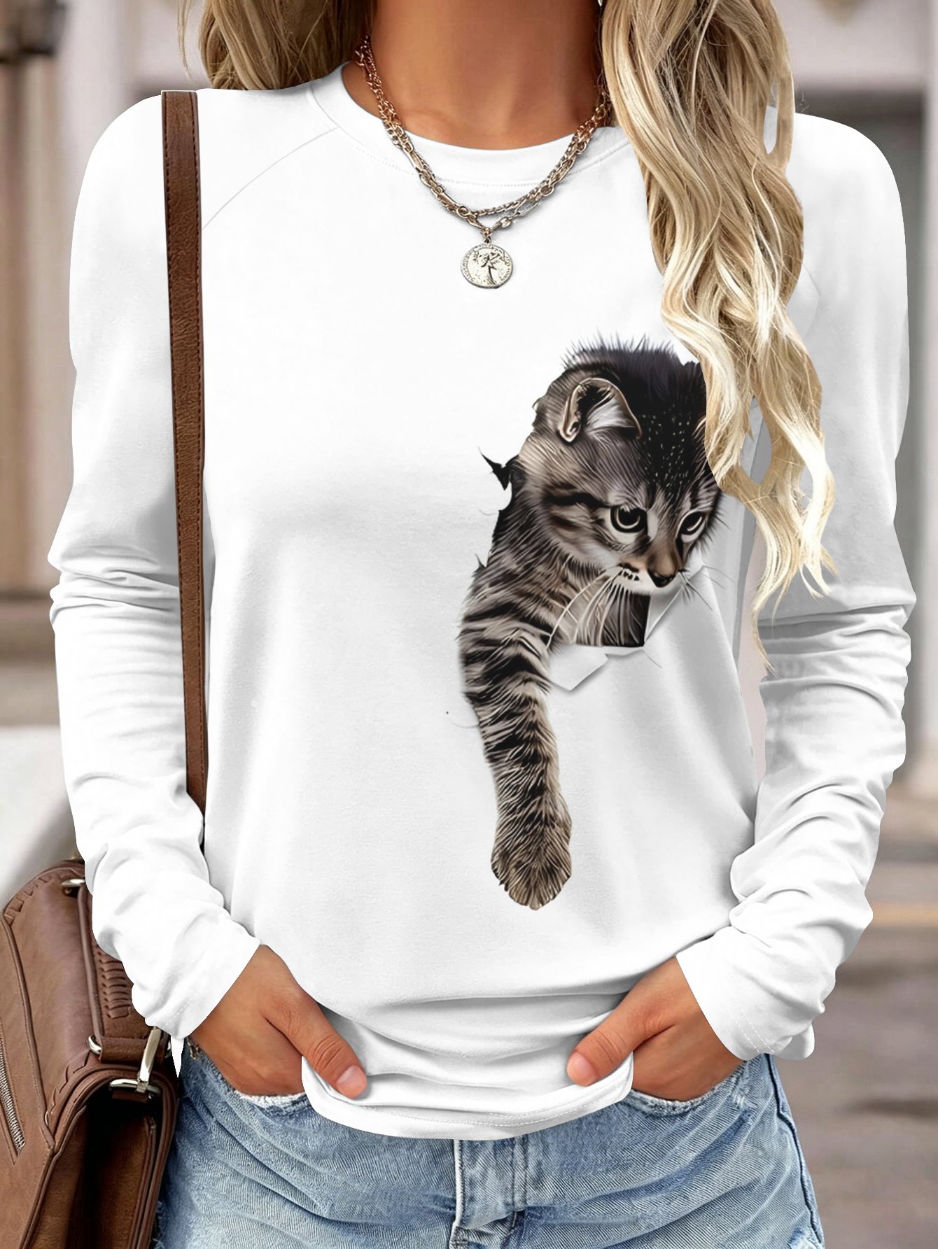 Camisa de manga comprida para  - Wallpaper avaliação e preço