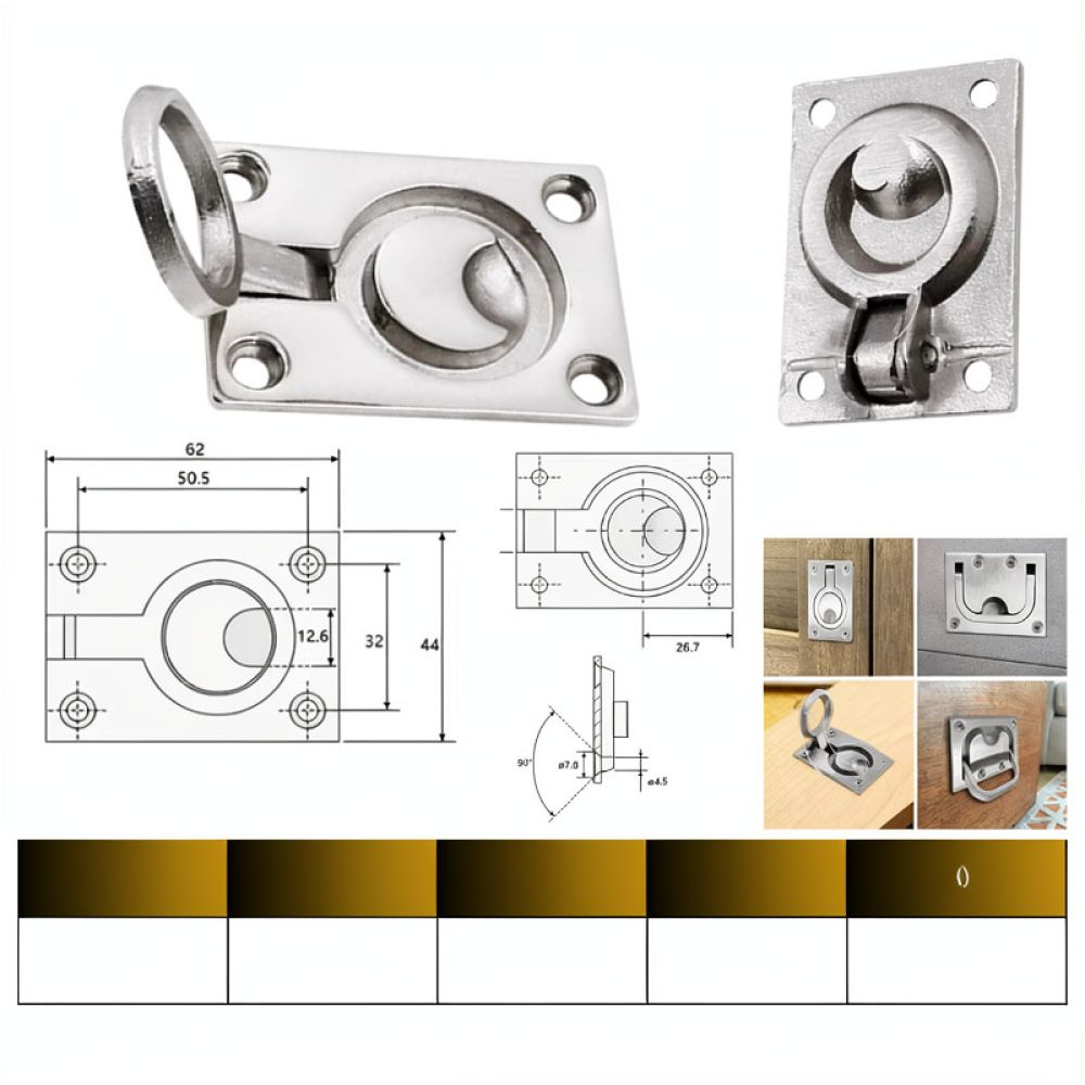 Anel de puxar redondo embutido - Door Handle avaliação e preço