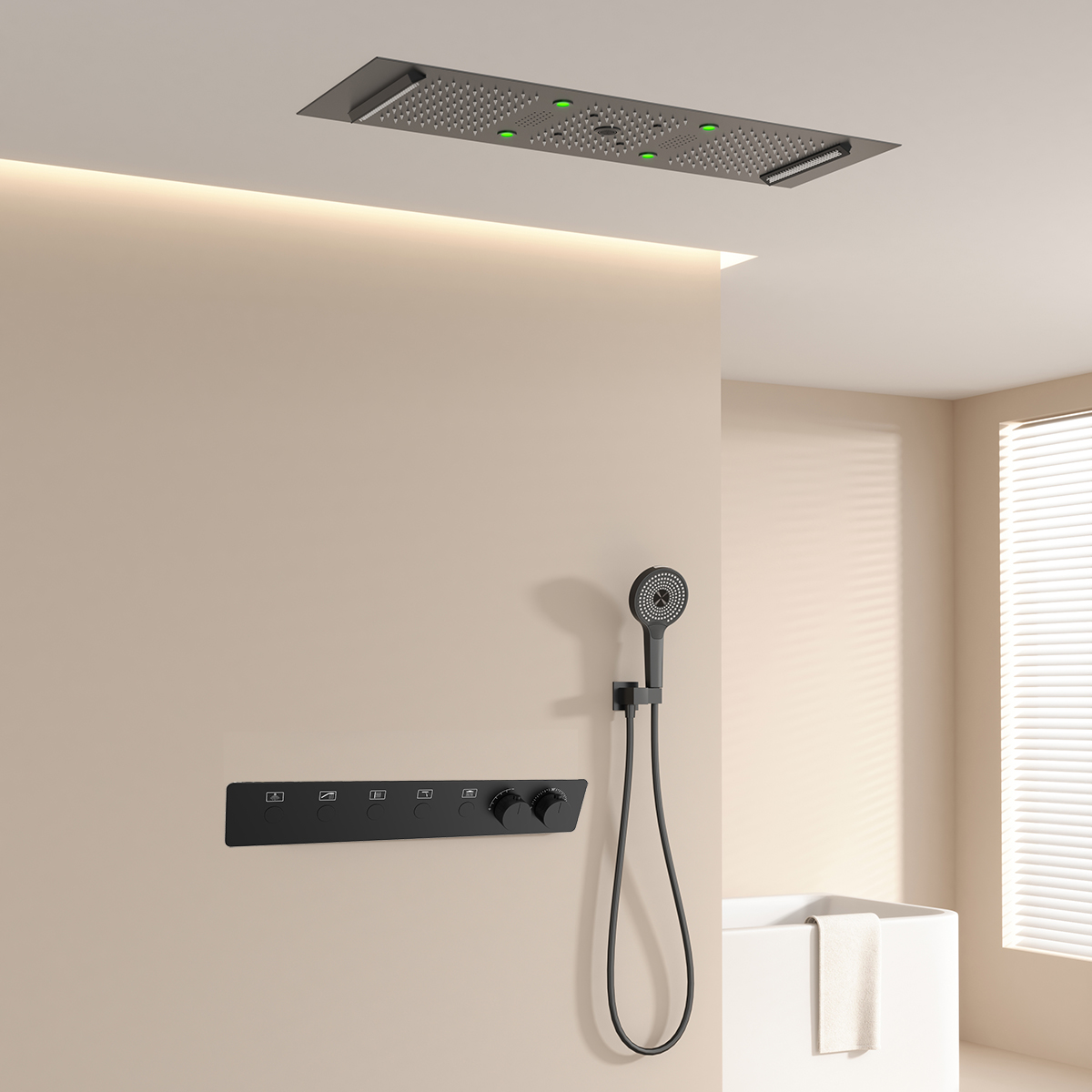 300*900mm teto do banheiro led - Faucet avaliação e preço