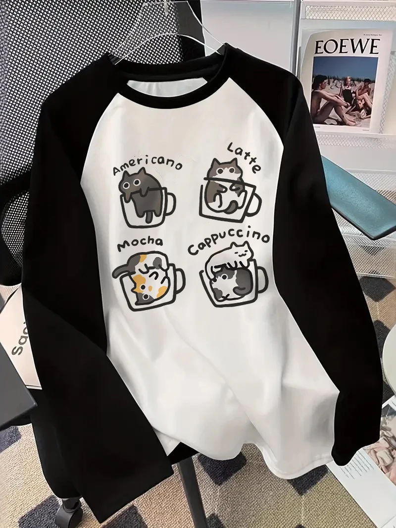 Camiseta de manga comprida com - Wallpaper avaliação e preço